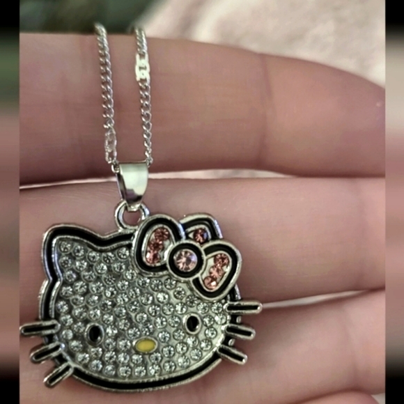 Hello Kitty Rhinestone Necklace - Picture 2 of 13